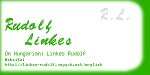 rudolf linkes business card